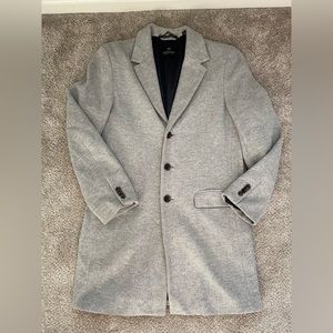 Men’s Maison Scotch & Soda Gray Peacoat